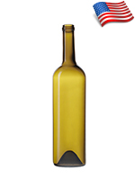 Bennu Glass Tall Straight Claret/Bordeaux wine bottle - BX576